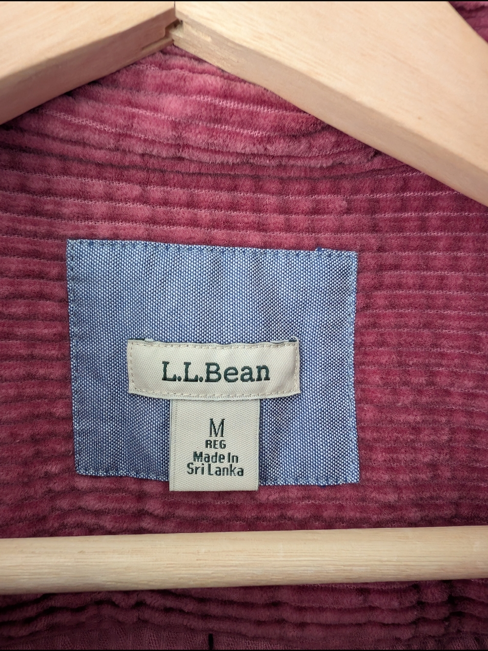L.L. Bean Pink Corduroy Shirt Jacket Shacket Relaxed Tunic length, size M - Picture 7 of 8